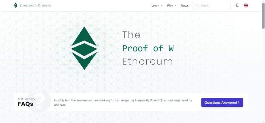 What is Ethereum Classic Coin? ​How It Works & Its Features 2024 Review