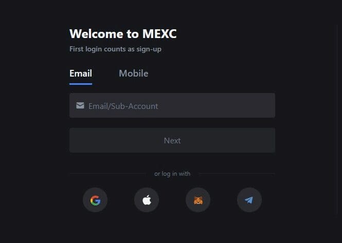 MEXC Exchange Review: Features & Pros & Cons For 2024 2 Create an Account: