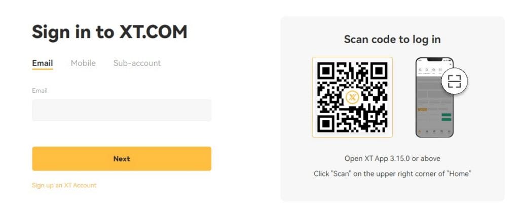 XT.COM Exchange Review: Features & Pros & Cons For 2024 2 Open an Account: