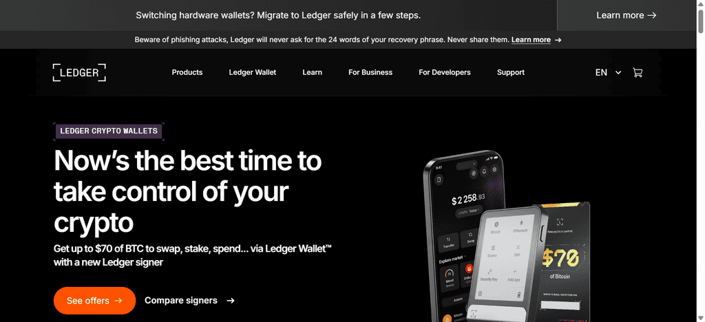 Ledger hardware wallets within OpenSea integrate an additive layer of security
