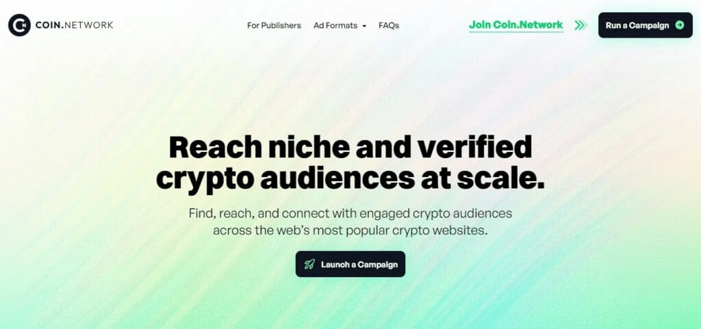 10 Best Crypto Advertisement Platforms 8 Coin.Network Crypto Advertisement Platforms
