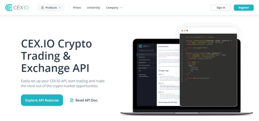 10 Best Cryptocurrency and Bitcoin API 6 CEX.IO API