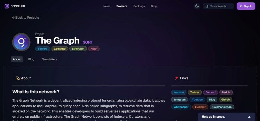 10 Best DePIN Projects In 2024: Read Our Full Review 9 Graph DePIN Project