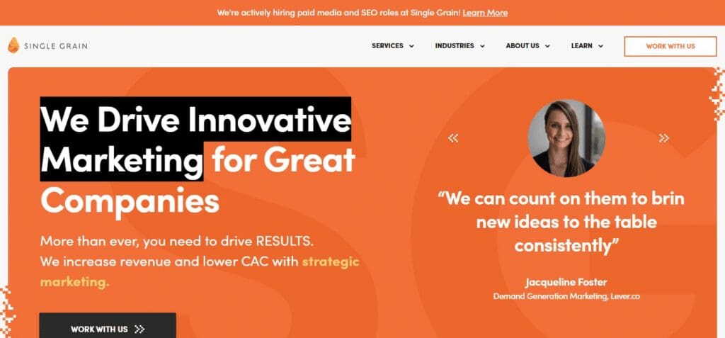 10 Best Metaverse Marketing Agency: Read Our Full Review 5 Single Grain Metaverse Marketing Agency