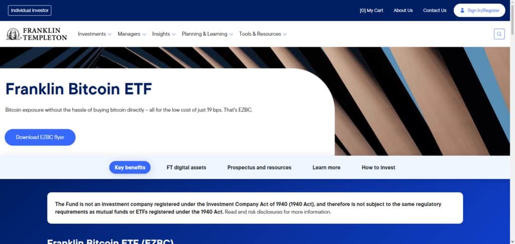 Franklin Bitcoin ETF