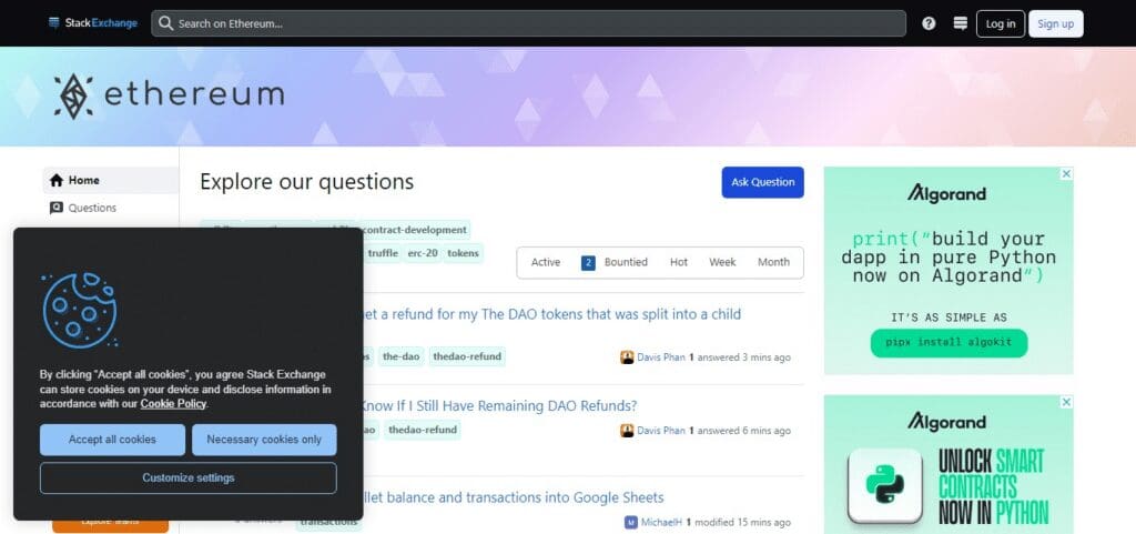 15 Best Cryptocurrency Forums: I Picked Top Forums 15 Ethereum Stack Exchange