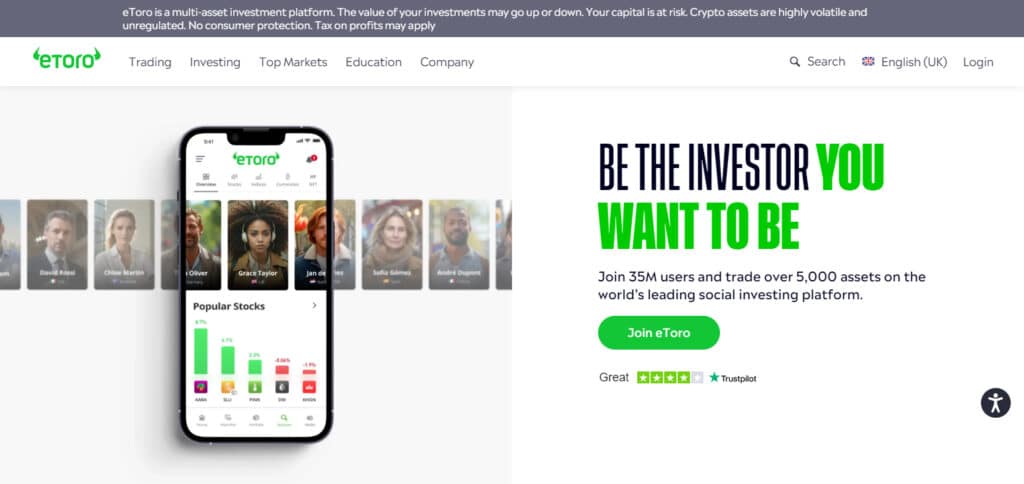 eToro Finland Stock Broker