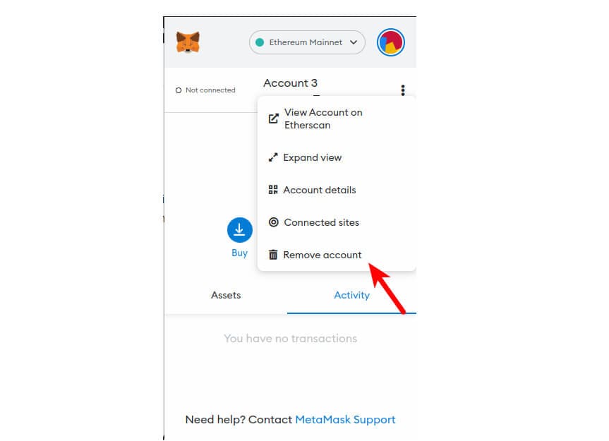 How Do I Delete Accounts From Metamask? 5 Step 4: Choose "Remove Account" by clicking on the three dots.