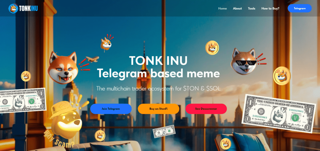 Best Fish Meme Alternatives  Tonk Inu ($TONK)