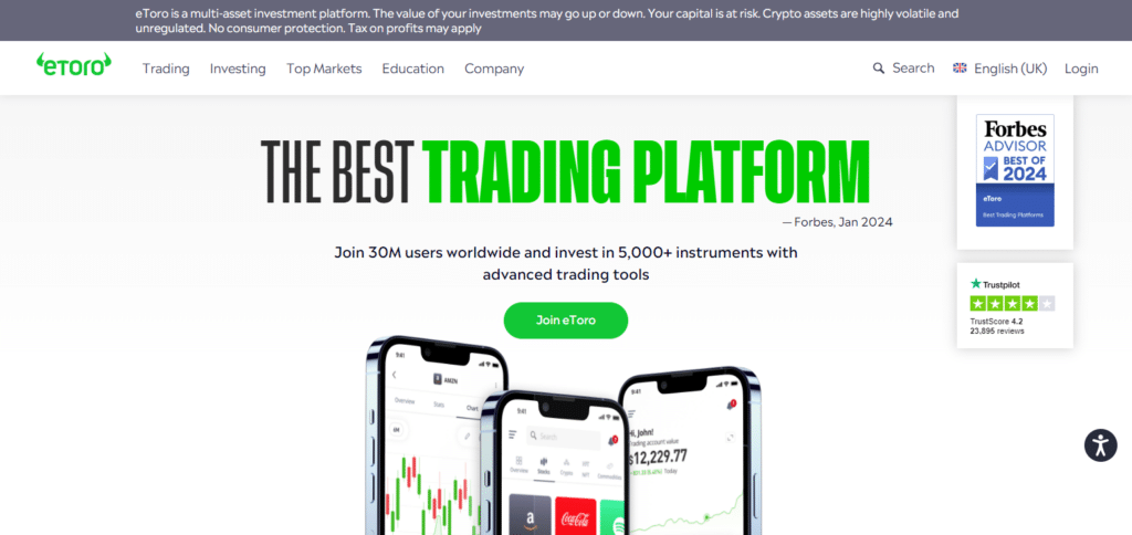 eToro Crypto Future Exchange USA