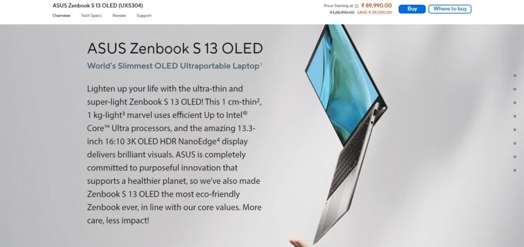 5 Best Laptops for Crypto Trading: Best Pick For Serious Traders 5 ASUS Zenbook S 13 OLED Laptop For Crypto Trading