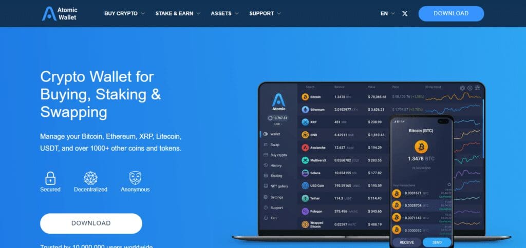 5 Best Crypto Wallets In Canada: Reliable Options for 2024 4 Atomic Wallet Crypto Wallet Canada