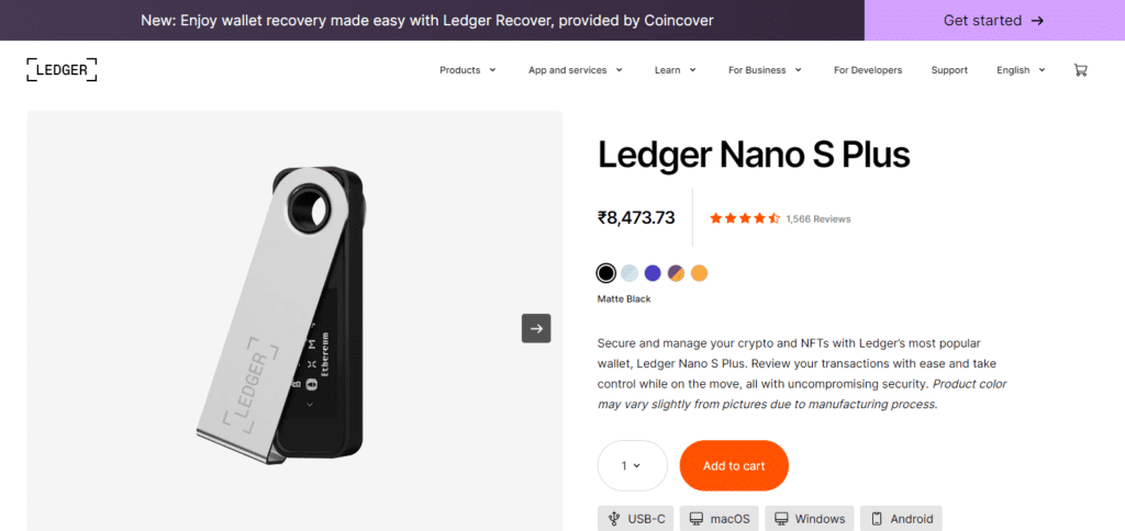 5 Best Crypto Wallets In Canada: Reliable Options for 2024 3 Ledger Nano S Plus Crypto Wallet Canada