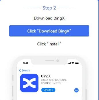 How To Download Bingx: Step-by-step Process 7 Get BingX: To download and install the app, click on the “Get” button on the application page. Authenticate yourself through entering either Face ID, Touch ID or your Apple ID password to start downloading and installing it.