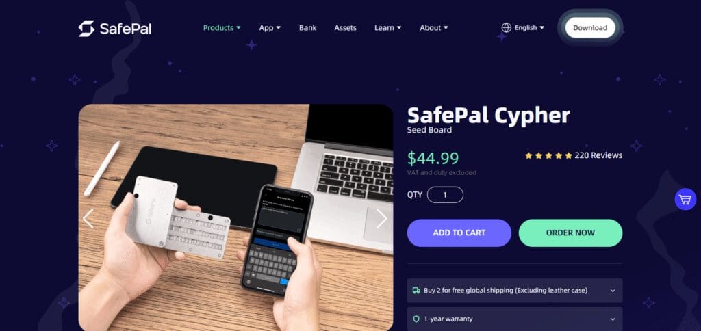 10 Best Metal Crypto Wallets in 2024 8 SafePal Cypher Metal Crypto Wallet