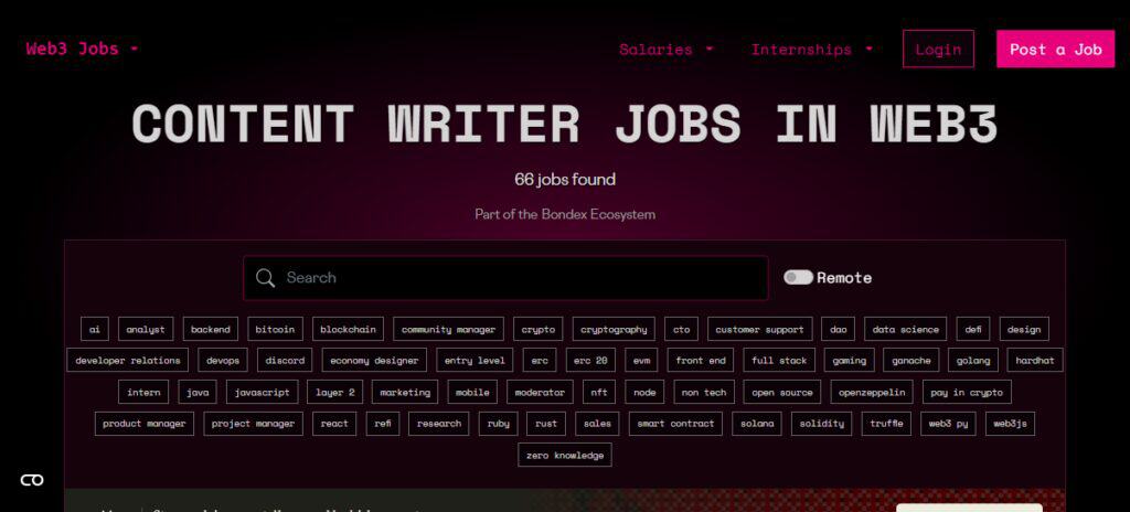 Web3 Content Writer