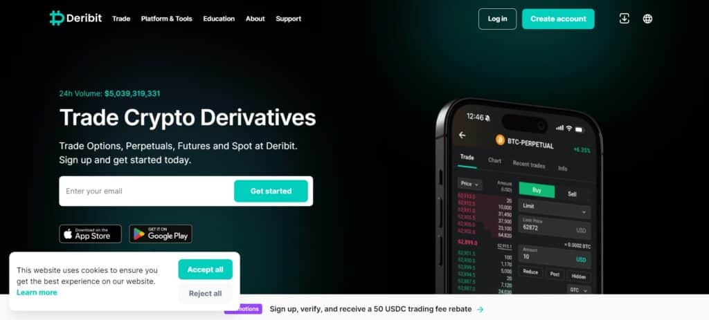 9 Best Coincheck Alternatives In 2024: Hand-Picked List 4 3. Deribit