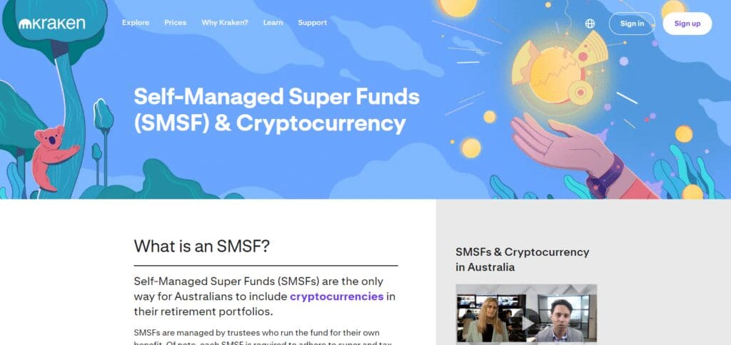 6 Best Crypto SMSFs in Australia 2024 4 Kraken SMSF in Australia