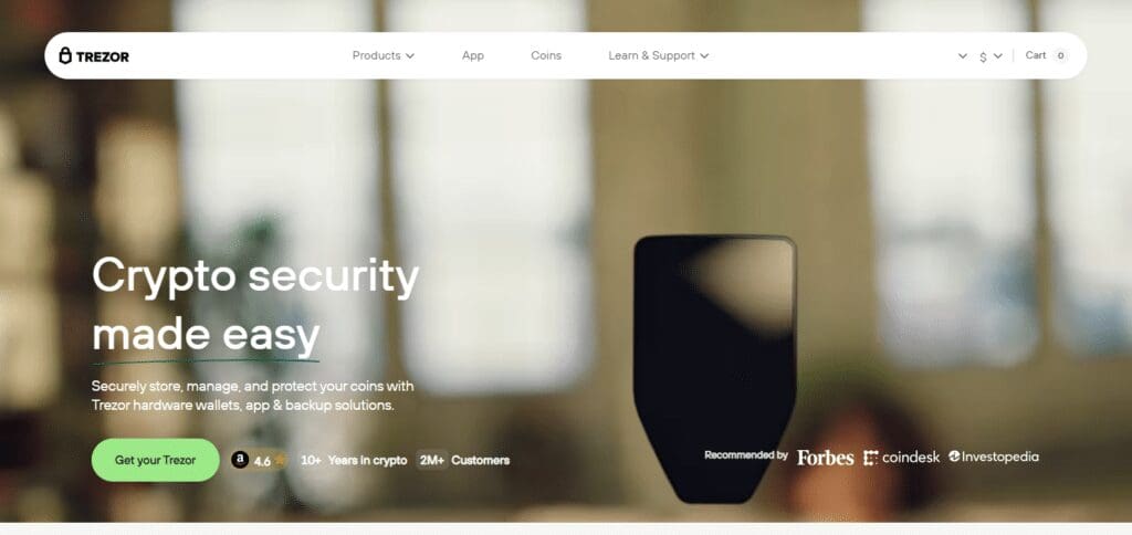 Exodus Wallet Review 2024: Features & Pros & Cons 6 Trezor Hardware Wallet