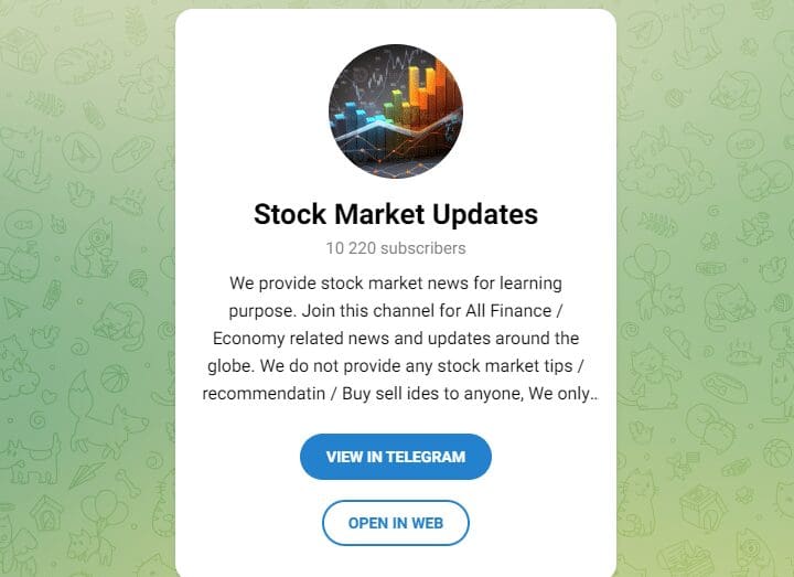 Best Telegram Channels For Stock Market 2 Stock Market Updates Telegram Channel For Stock Market