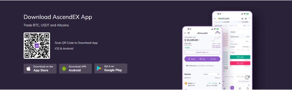 AscendEX Exchange Android & IOS Mobile App