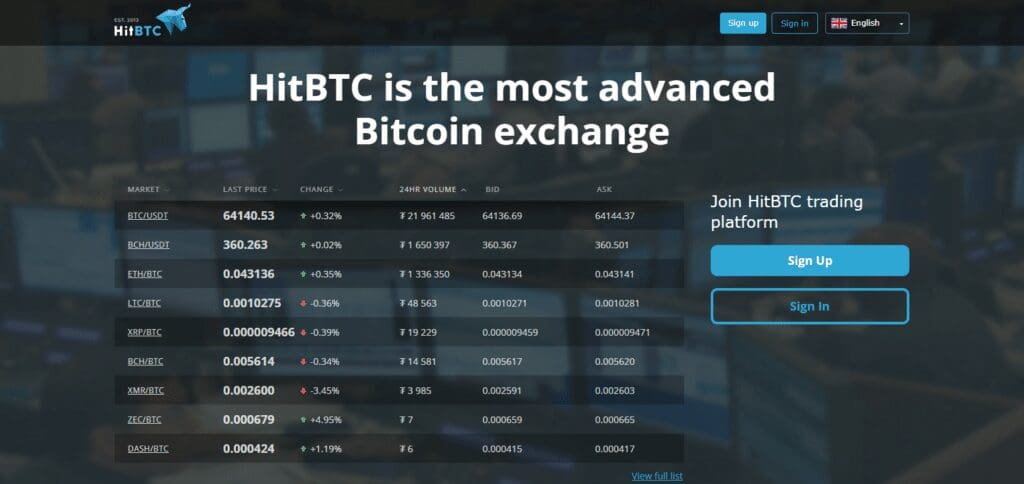 16 Best TRON Exchanges in 2024: I Picked Top Exchanges 17 HitBTC TRON Exchange