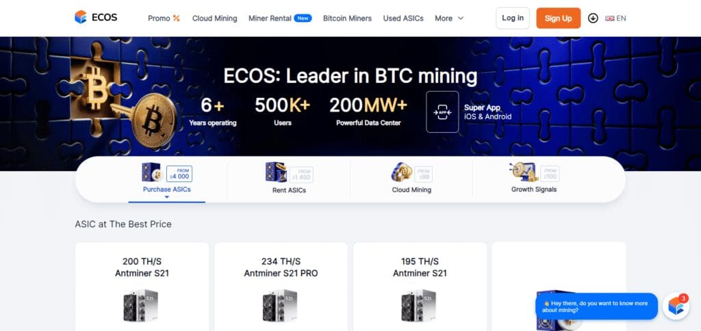 10 Best Bitcoin Mining Platforms 2024: Read Our Full Review 6 ECOS Bitcoin Mining Platform