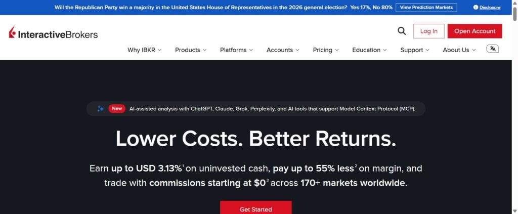 Interactive Brokers (IBKR) offers online trading access to thousands of stocks