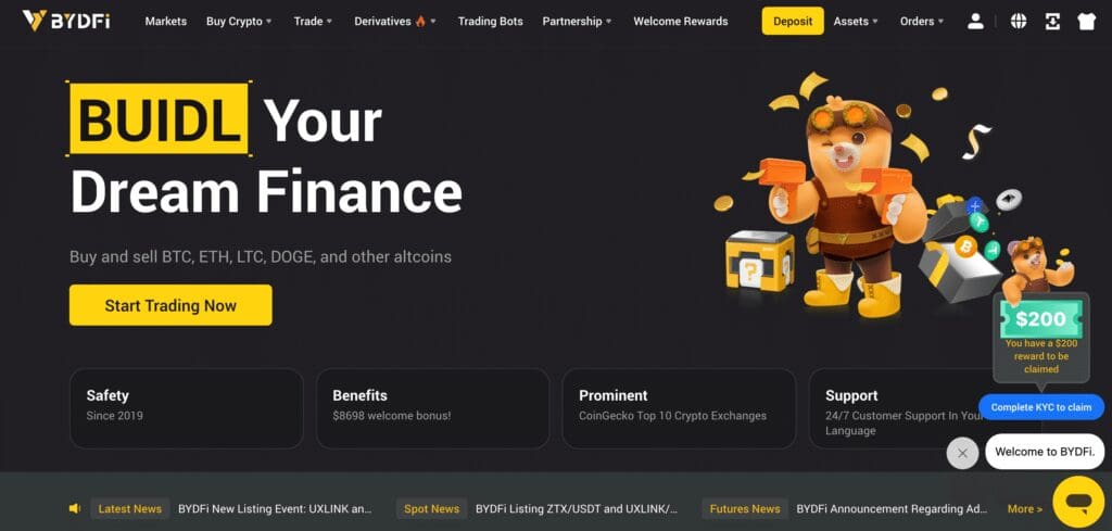 BYDFi Exchange Review 2024: Features, Fees, and Security Overview 2 What is BYDFi?