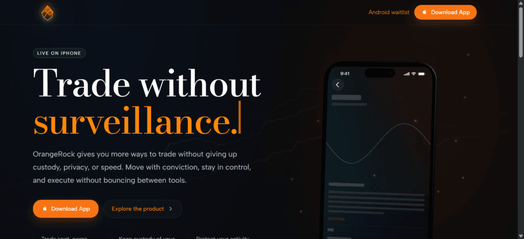 Orange Rock is a decentralized trading platform and crypto wallet
