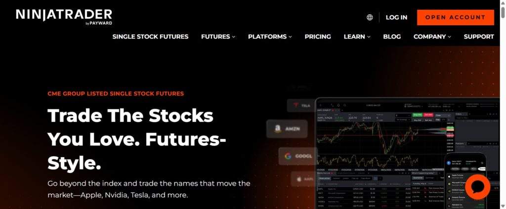 NinjaTrader is a trading platform and futures-focused broker