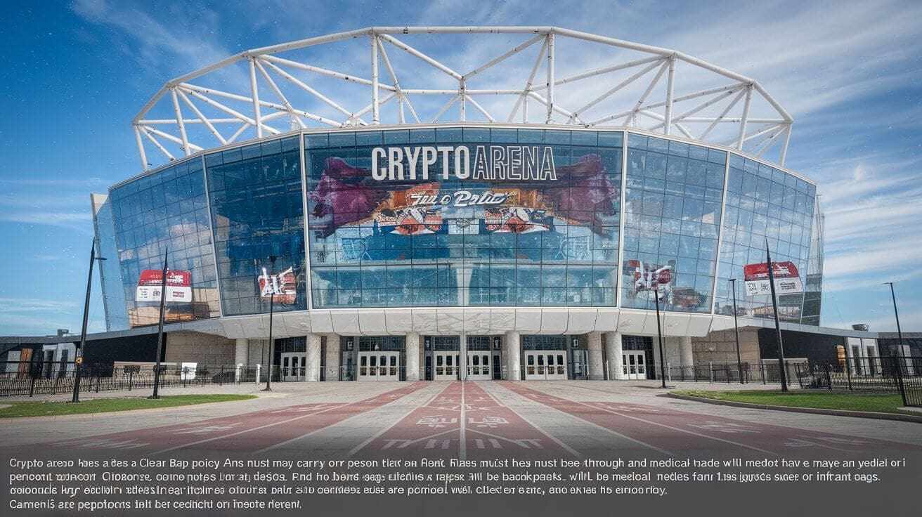 Crypto Arena bag policy guidelines for event attendees.