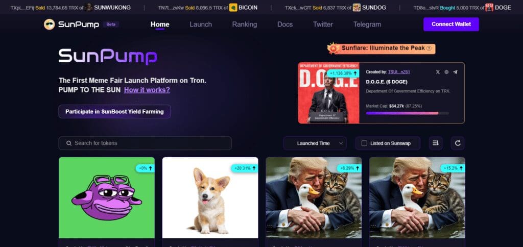 5 Best TRON Ecosystem Projects to Watch in 2024 5 SunPump TRON Ecosystem Projects