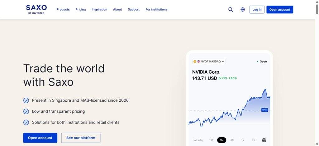 Saxo gives investors an edge trading stocks in France