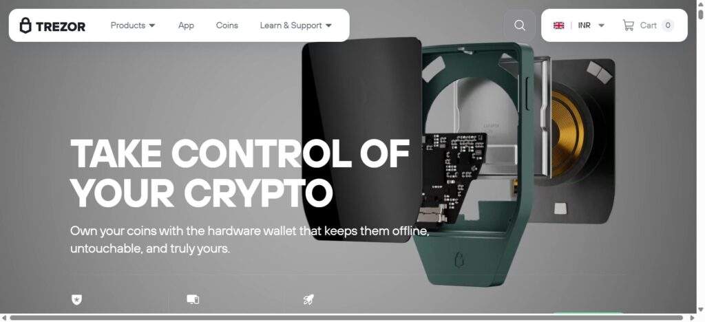 Trezor is a hardware wallet that stores and manages Bitcoin Gold (BTG)