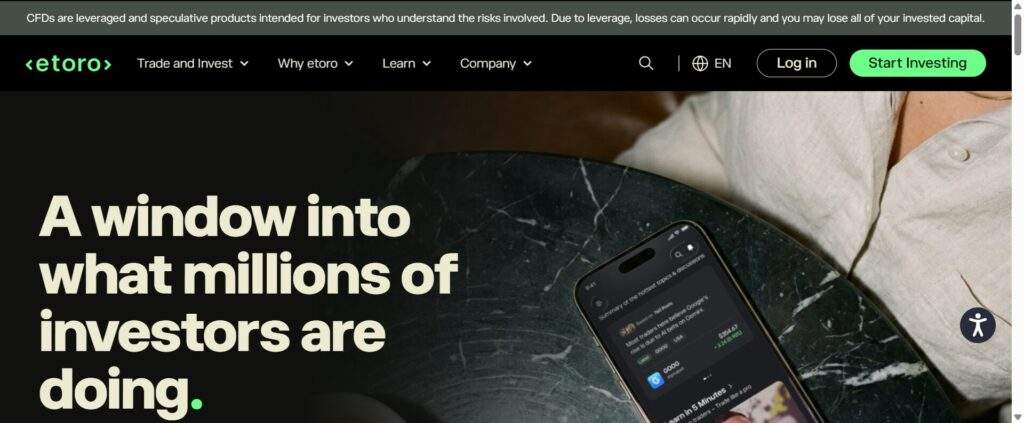 eToro is a multi-asset investment and trading platform offering access