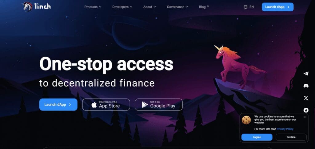 14 Best Decentralized Exchanges In 2025 7 1inch Decentralized Exchange