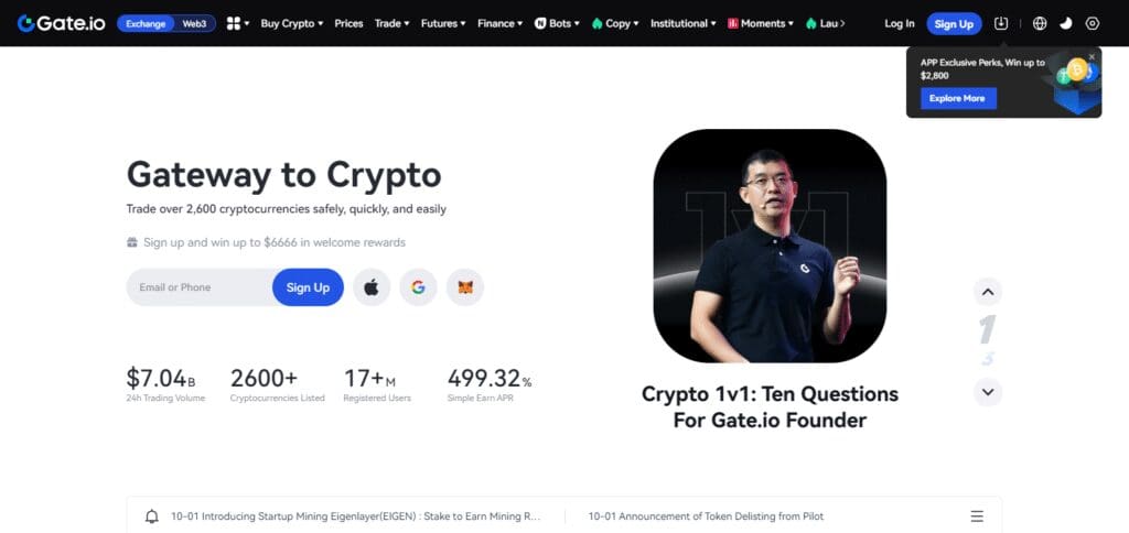 Gate.io Best Crypto Staking myliberla.com