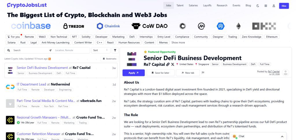 CryptoJobsList