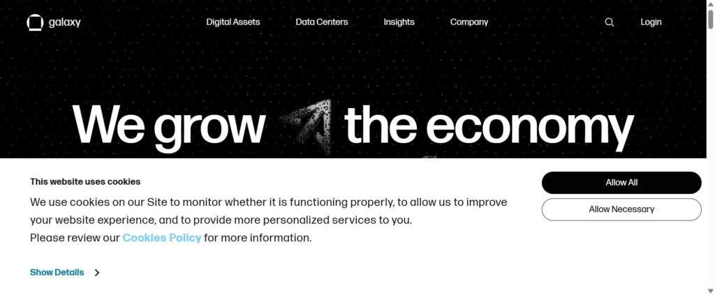 Galaxy Digital runs a global financial investment 