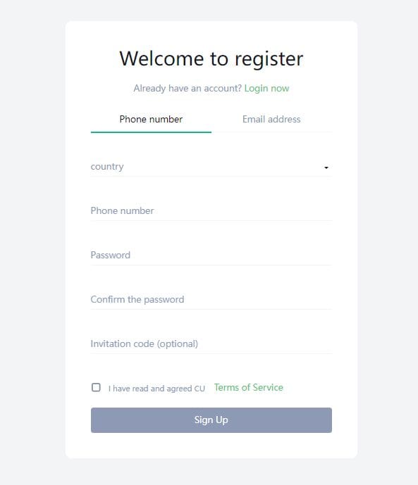 How to Sign Up on CoinUp Exchange?