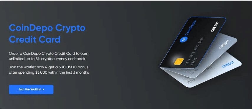 Crypto Cashbacks with the CoinDepo Credit Card
