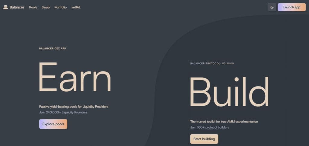 10 Best Crypto Defi Platform In Worldwide 9 Balancer Crypto Defi Platform In Worldwide