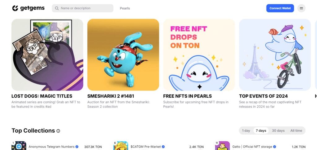 10 Best Crypto NFT Platforms in the USA 10 GetGems Best Crypto NFT Platform In USA