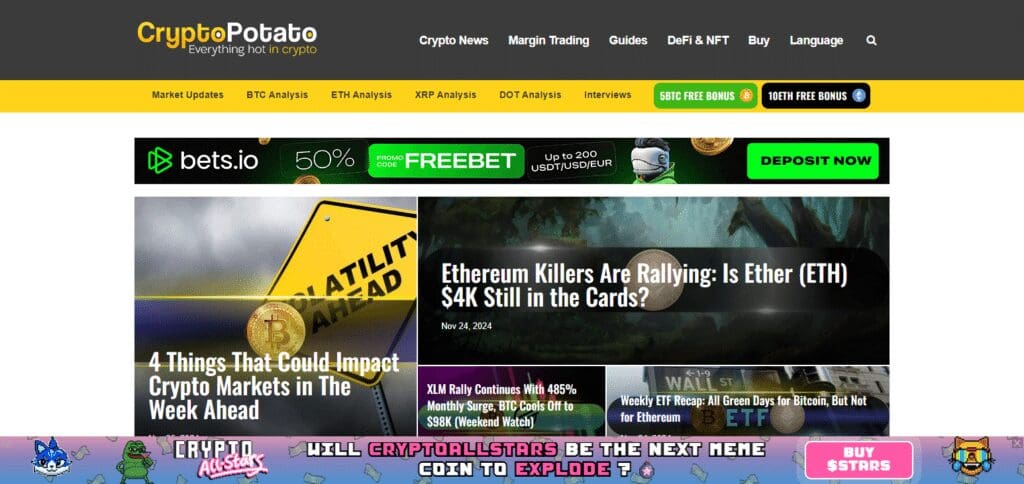 10 Best Crypto News Blog In USA For 2025 10 CryptoPotato Crypto News Blog In USA