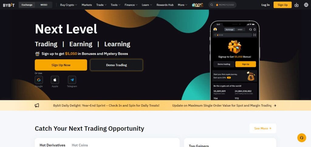 BITFLEX Exchange Alternative Bybit 
