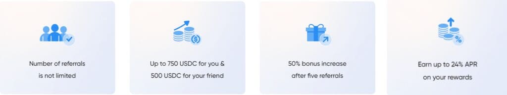 Refer Friends & Earn up to 750 USDC per Referral!