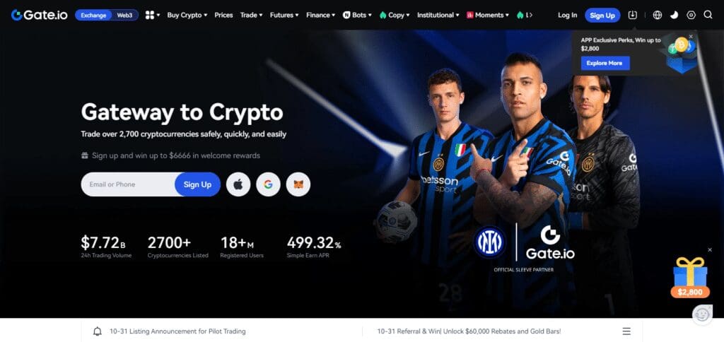 Coinmate Exchange Review 2024: Features, Fees, and Security Overview 11 Coinmate Exchange Alternative Gate.io