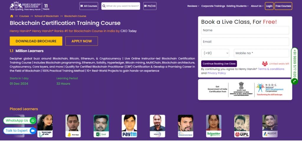 10 Best Bitcoin Courses Online with Certificates 2 Henry Harvin Blockchain Academy Bitcoin Courses Online with Certificates