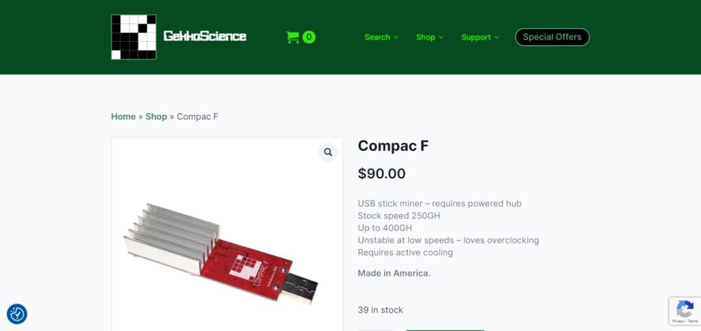 10 Best USB Bitcoin Miners in 2025 2 GekkoScience Compac F USB Bitcoin Miners